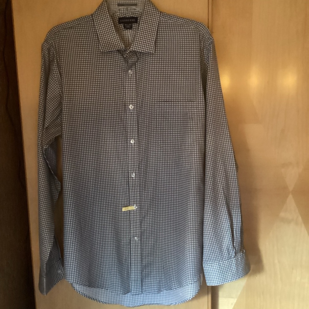 Lands’ End mens shirt, size 16.5-35, no-iron - Picture 2 of 7